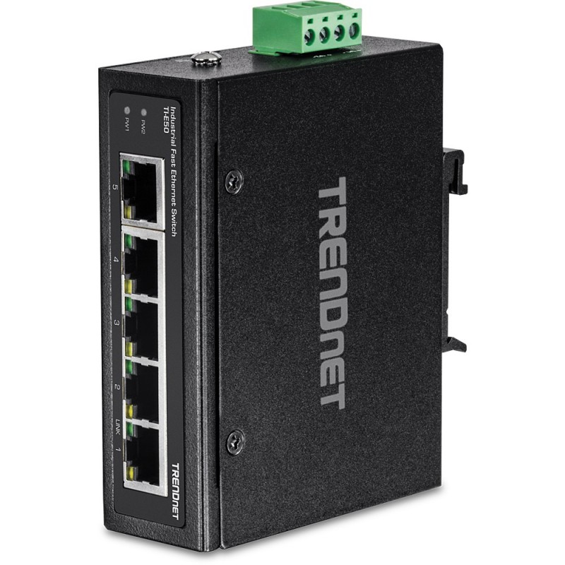 Trendnet TI-E50 switch Fast Ethernet (10 100) Negro