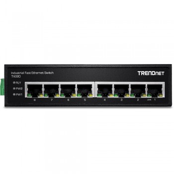 Trendnet TI-E80 switch Fast Ethernet (10 100) Negro