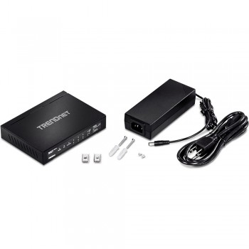 Trendnet TPE-TG611 switch Gigabit Ethernet (10 100 1000) Negro Energía sobre Ethernet (PoE)
