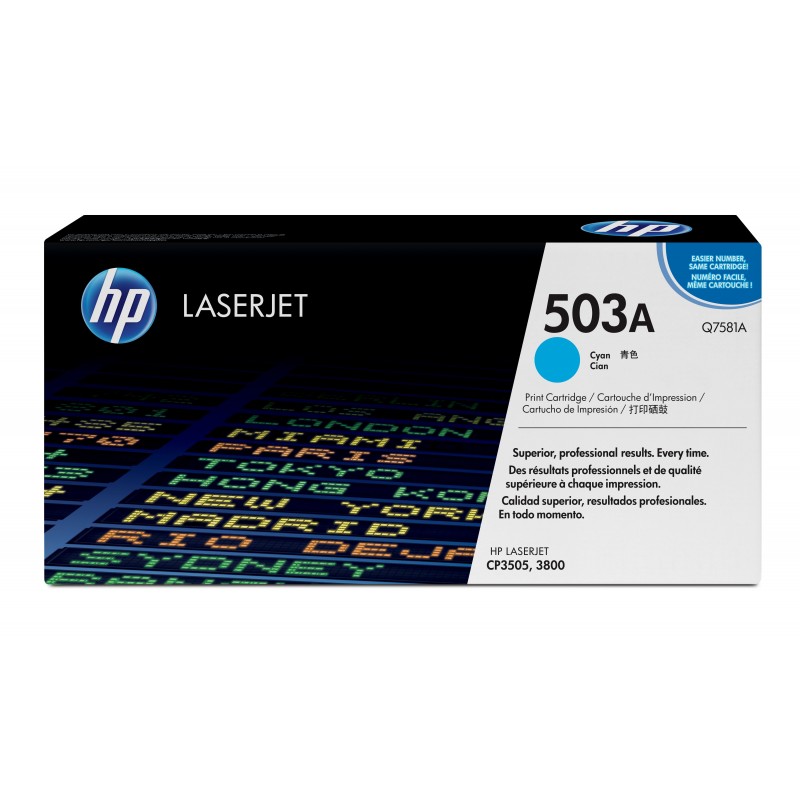 HP 503A Original Cian  Q7581A