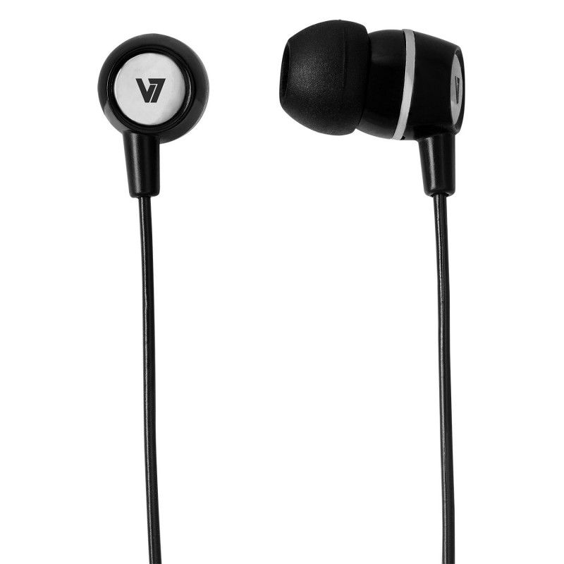 V7 Auriculares estéreo con micrófono incorporado - Negro HA110-BLK-12EB