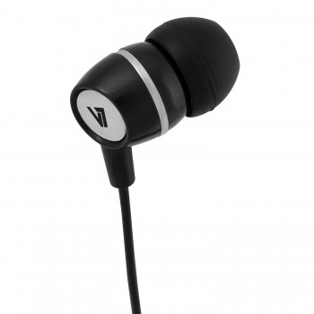 V7 Auriculares estéreo con micrófono incorporado - Negro HA110-BLK-12EB