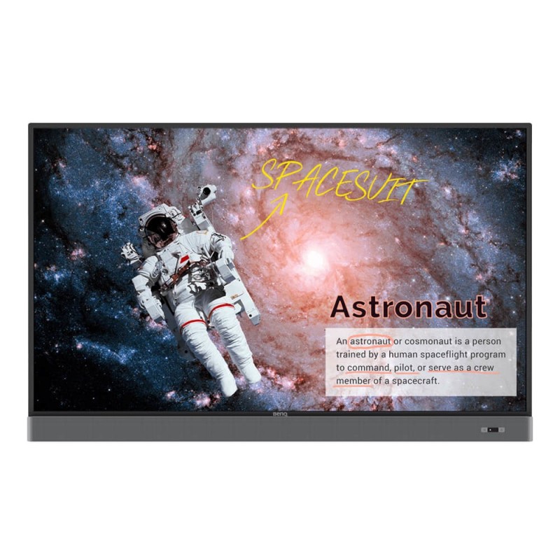 Benq RM6502K - 65" - LED 4K Ultra HD Táctil interactivo - Negro 9H.F5STC.DE1