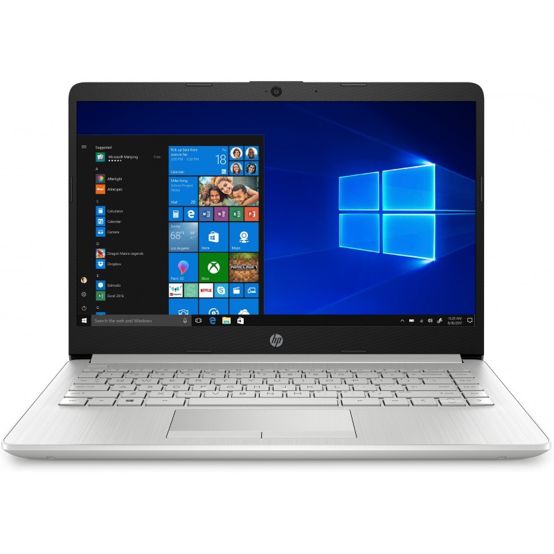HP 14-cf1001ns Plata - 14" - 1366x768 - Intel Core i7 - 8GB - 256GB SSD - Windows 10 Home 7BQ81EAABE