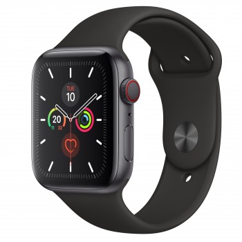 Apple Watch Series 5 GPS + Cellular 44mm - Gris Espacial con correa deportiva en Negro MWWE2TY A