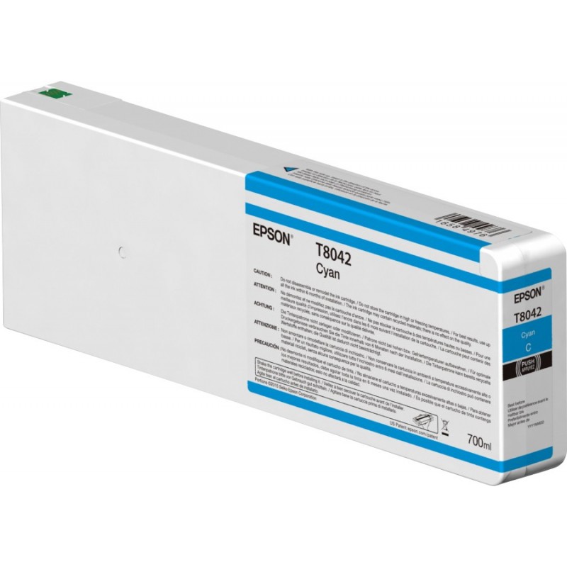 Cartucho Original Epson Cian T804200 UltraChrome HDX HD 700ml C13T804200