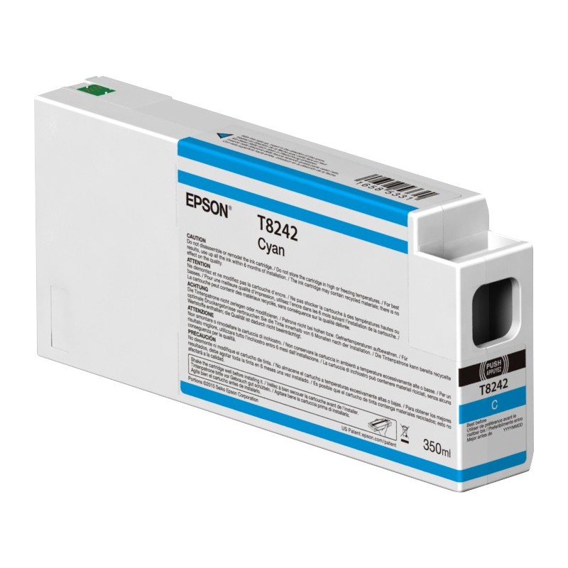 Cartucho Original Epson Cyan T824200 UltraChrome HDX HD 350ml C13T824200