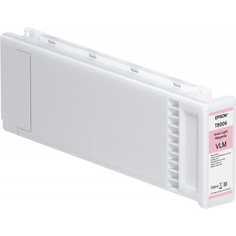 Cartucho Original Epson Vivid Light Magenta T800600 UltraChrome PRO 700ml C13T800600