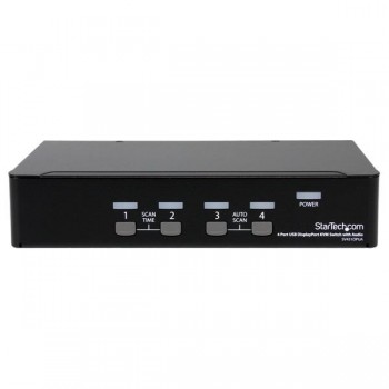StarTech.com Conmutador Switch KVM 4 puertos Vídeo DisplayPort DP Hub Concentrador USB 2.0 Audio - 2 SV431DPUA