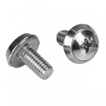 StarTech.com Paquete de 100 Tornillos y Tuercas Enjauladas Cage Nuts M6 CABSCREWM62