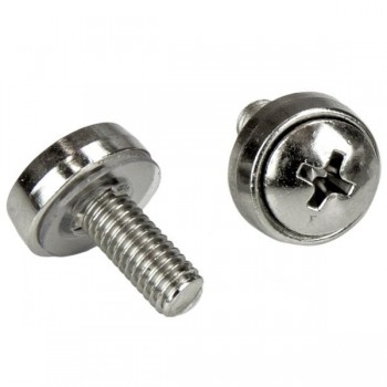StarTech.com Paquete de 20 Tornillos M5 de 12mm y Tuercas Jaula para Armarios Rack - con Herramienta CABSCRWM520