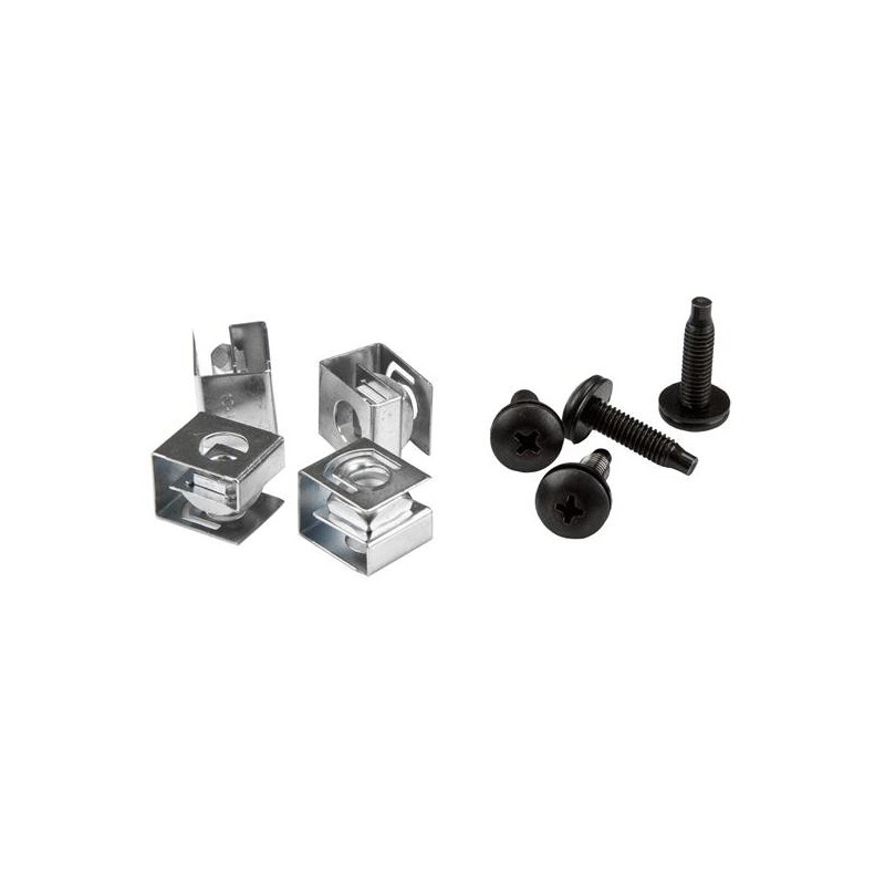StarTech.com Paquete de 50 Tornillos 10-32 y Tuercas Clip para Armario Rack de Servidores CLPSCRW1032