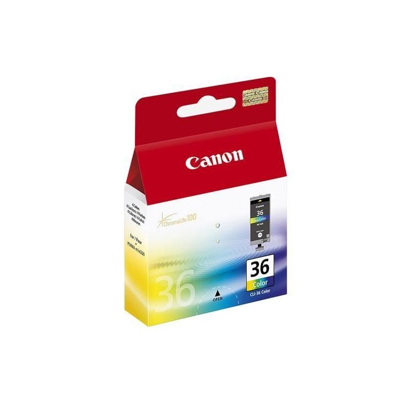 Canon CLI-36 Col Original Cian, Magenta, Amarillo 1511B001