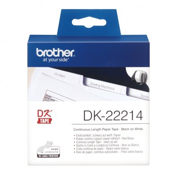 Brother Cinta continua de papel térmico (blanca) DK22214