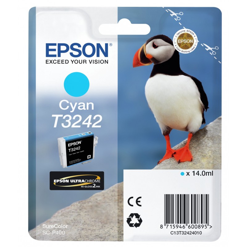 Cartucho de tinta Original Epson SureColor T3242 Cyan C13T32424010