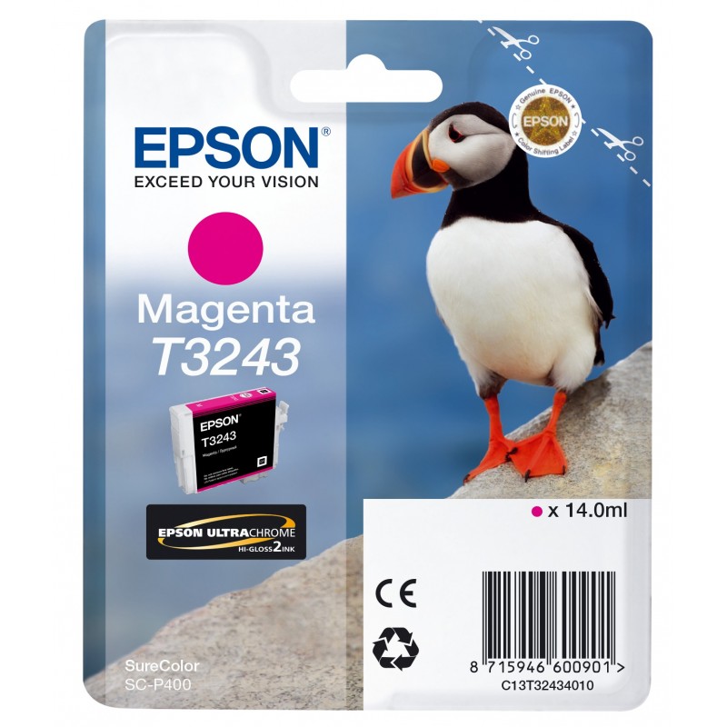 Cartucho de tinta Original Epson T3243 Magenta C13T32434010