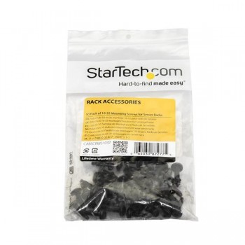 StarTech.com Paquete de 50 Tornillos para Armario Rack de Servidores 10-32 CABSCRWS1032