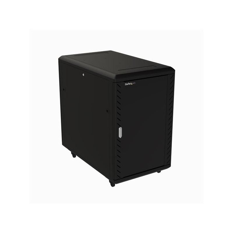 StarTech.com Armario Rack de Servidores de 18U - Incluye Ruedas y Patas de Nivelación - con 32IN de  RK1836BKF
