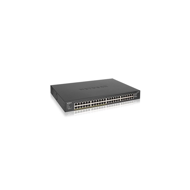 Netgear GS348PP No administrado Gigabit Ethernet (10 100 1000) Negro Energía sobre Ethernet (PoE) GS348PP-100EUS