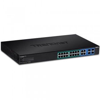 Trendnet TPE-1620WSF switch Gestionado L2 L3 Gigabit Ethernet (10 100 1000) Negro 1U Energía sobre E