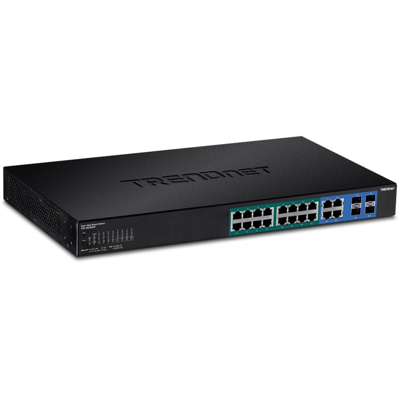 Trendnet TPE-1620WSF switch Gestionado L2 L3 Gigabit Ethernet (10 100 1000) Negro 1U Energía sobre E
