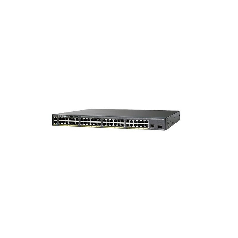 Cisco Catalyst WS-C2960XR-48LPD-I switch Gestionado L2 Gigabit Ethernet (10 100 1000) Negro Energía 
