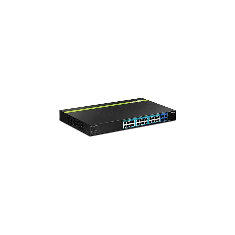 Trendnet TPE-2840WS switch Gestionado Gigabit Ethernet (10 100 1000) Negro 1U Energía sobre Ethernet