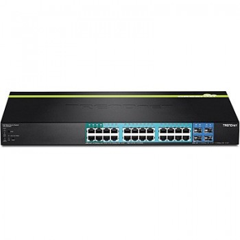 Trendnet TPE-2840WS switch Gestionado Gigabit Ethernet (10 100 1000) Negro 1U Energía sobre Ethernet
