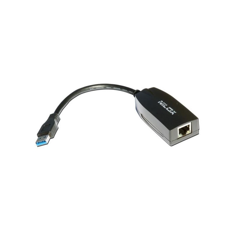 Nilox NXCON01 -  USB A RJ45 Negro