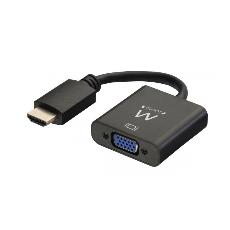 Ewent EW9864, HDMI, VGA, 3.5mm, 0,23 m, Negro