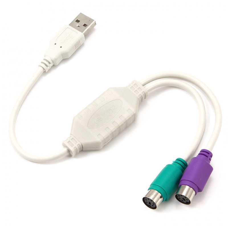 Gembird UAPS12 USB PS 2 Color blanco adaptador de 