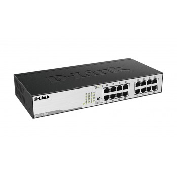 D-Link DGS-1016D E 16 puertos RJ-45 Negro, Metálico DGS-1016D