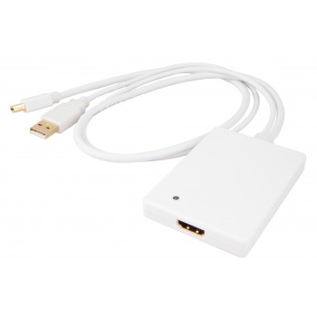 Urban Factory Mini DisplayPort + USB A HDMI tipo A (Estándar) Blanco CBB21UF