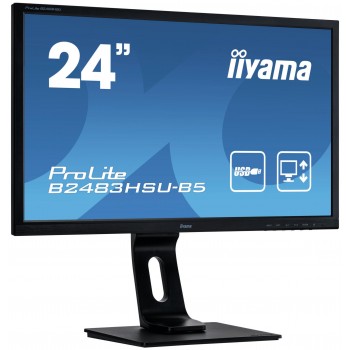 iiyama ProLite B2483HSU-B5 - 24" - 1920x1080 - Full HD LED - Negro