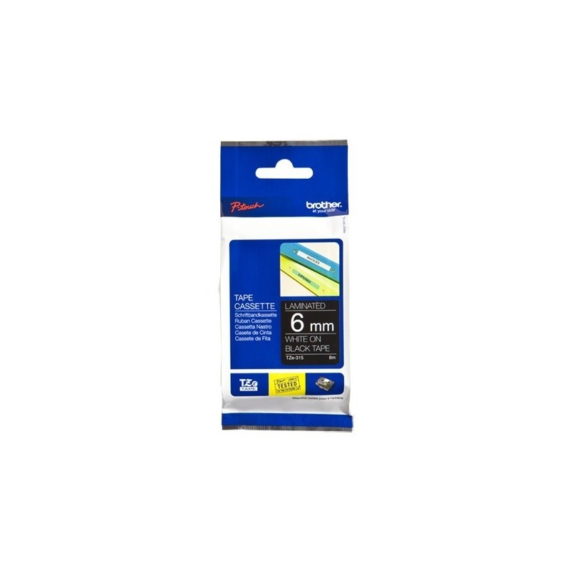 Brother Cinta laminada 6mm TZE315