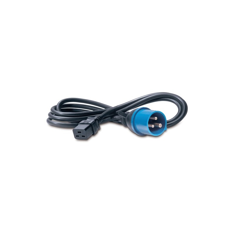 APC C19 IEC309 2.5m Negro 2,5 m C19 acoplador AP9876