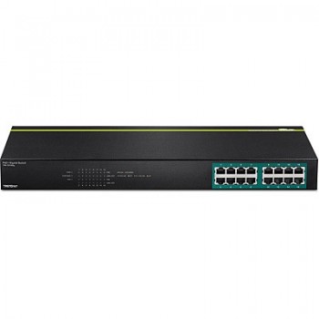Trendnet TPE-TG160G switch No administrado L2 Gigabit Ethernet (10 100 1000) Negro 1U Energía sobre 
