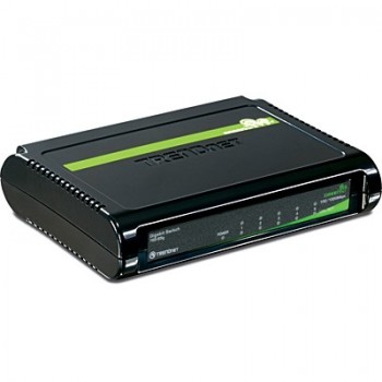 Trendnet 5-Port Gigabit GREENnet Switch No administrado Negro TEG-S5G