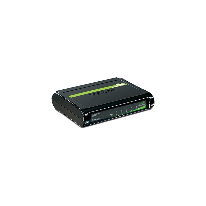 Trendnet 5-Port Gigabit GREENnet Switch No administrado Negro TEG-S5G