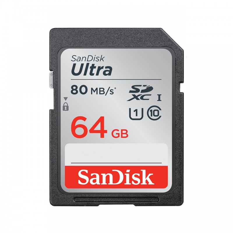 Sandisk 64 GB SDXC Clase 10 UHS-I SDSDUNR-064G-GN6IN