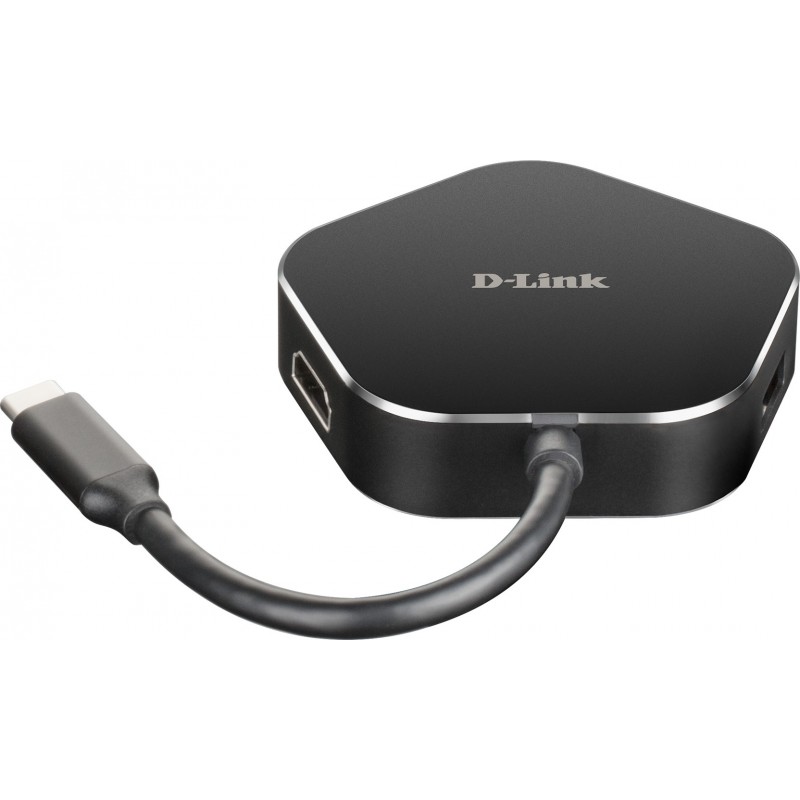 D-Link DUB-M420 - USB 3.0 (3.1 Gen 1) Type-C Negro, Plata