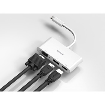 D-Link DUB-V310 - USB 3.0 (3.1 Gen 1) Type-C Blanco
