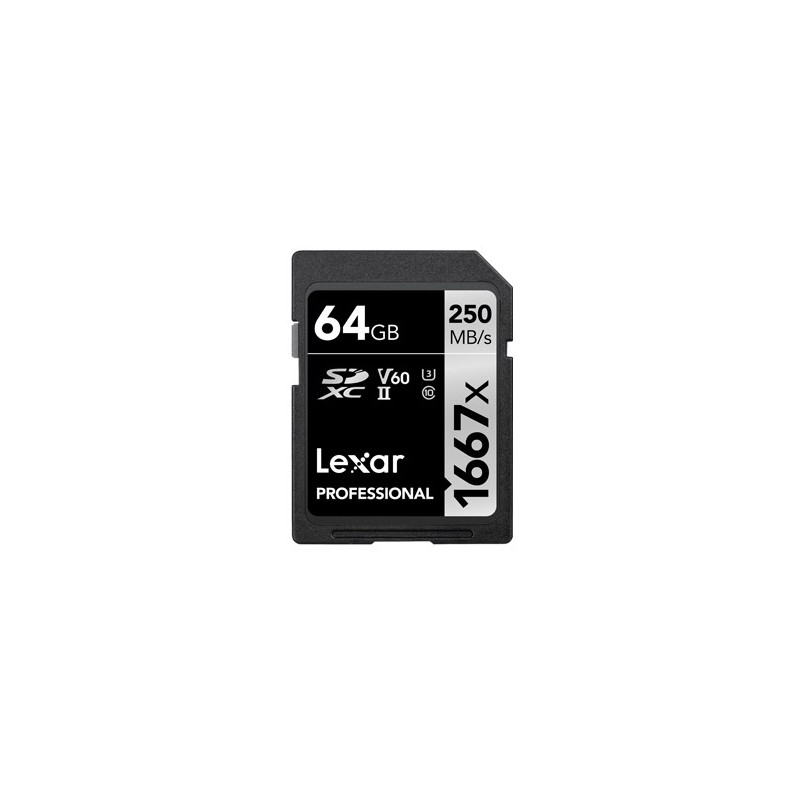 Lexar SDXC 64GB Clase 10 UHS-II LSD64GCB1667