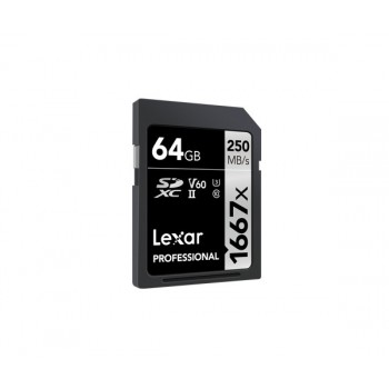 Lexar SDXC 64GB Clase 10 UHS-II LSD64GCB1667