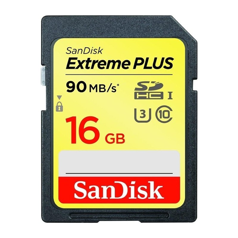 Sandisk Extreme Plus 16GB SDHC Clase 10 UHS-I SDSDXSF-016G-GNCIN