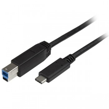 StarTech.com USB315CB2M, 2 m, USB C, USB B, 3.0 (3.1 Gen 1), Macho Macho, Negro