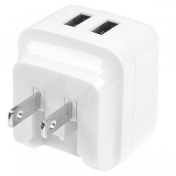 StarTech.com Cargador de Pared USB de 2 Puertos para Tablets Smartphones - Cargador Blanco de Alta P USB2PACWH