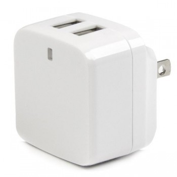 StarTech.com Cargador de Pared USB de 2 Puertos para Tablets Smartphones - Cargador Blanco de Alta P USB2PACWH