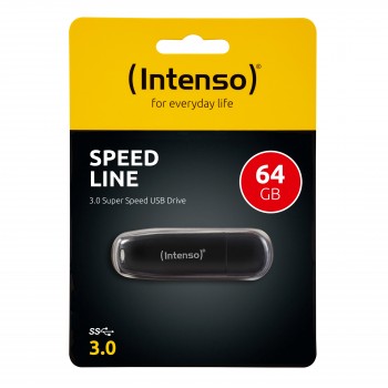 Intenso 64GB Speed Line 64GB USB 3.0 (3.1 Gen 1) Tipo A Negro 3533490