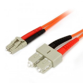 StarTech.com Cable Adaptador de Red de 1m Multimodo Dúplex Fibra Óptica LC-SC 62,5 125 - Patch Duple FIBLCSC1